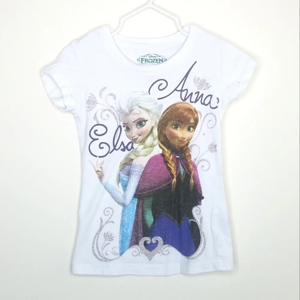 Disney Frozen Anna Elsa Shirt S 4